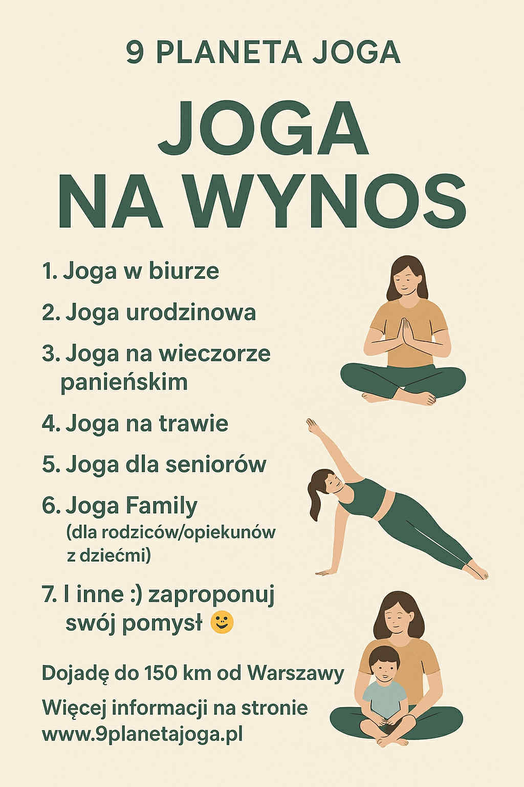 JOGA NA WYNOS – z dojazdem do 150 km od Warszawy :)